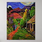 Gauguin - Road in Tahiti Poster (Voorkant)