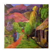 Gauguin Road in Tahiti Tile Tegeltje (Voorkant)