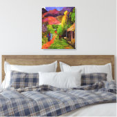 Gauguin Road tot Tahiti Canvas Wrap Afdruk (Insitu (Slaapkamer))