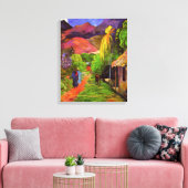Gauguin Road tot Tahiti Canvas Wrap Afdruk (Insitu (Woonkamer))