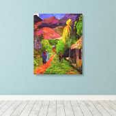 Gauguin Road tot Tahiti Canvas Wrap Afdruk (Insitu (Houten vloer))