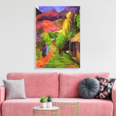 Gauguin Road tot Tahiti Canvas Wrap Afdruk (Insitu (Woonkamer))