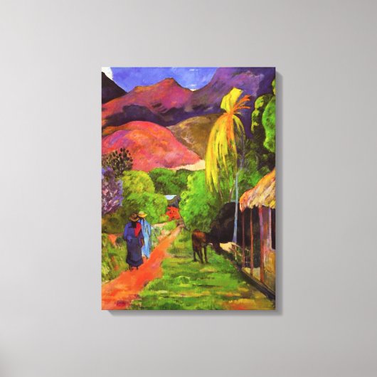 Gauguin Road tot Tahiti Canvas Wrap Afdruk (Voorkant)