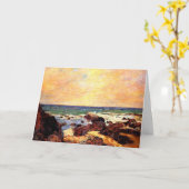 Gauguin - Rocks and Zee, 1886, schilderij, Kaart (Gele Bloem)