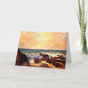 Gauguin - Rocks and Zee, 1886, schilderij, Kaart