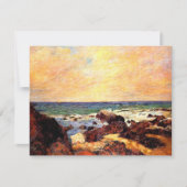 Gauguin - Rocks and Zee, 1886, schilderij, Kaart (Voorkant)