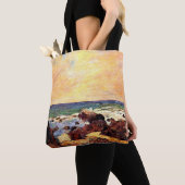 Gauguin - Rocks and Zee, 1886, schilderij, Tote Bag (Dichtbij)