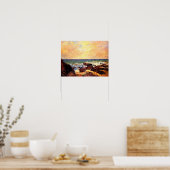 Gauguin - Rocks and Zee, beroemd schilderij, Poster (Keuken)