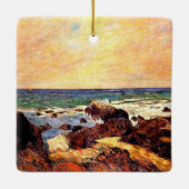 Gauguin - Rocks en Zee, Keramisch Ornament (Achterkant)