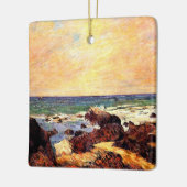 Gauguin - Rotsen en Zee, 1886, schilderkunst Keramisch Ornament (Links)