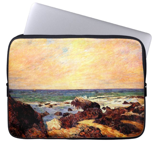 Gauguin - Rotsen en Zee, Laptop Sleeve (Voorkant)