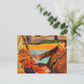 Gauguin schilderij, Van Gogh schilderende zonneblo Kaart (Staand voorkant)