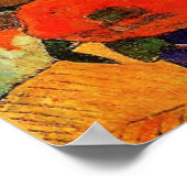 Gauguin schilderij, Van Gogh schilderende zonneblo Poster (Hoek)