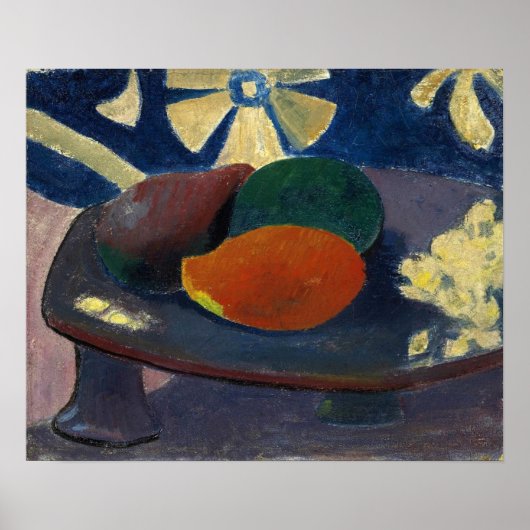 Gauguin - Stilleven met drie mango's 1892 Poster (Voorkant)