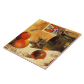 Gauguin - Stilleven met Japanse Print, Tegeltje (Zijkant)