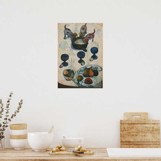 Gauguin - stilstaand leven met drie Puppies 1888 Poster (Keuken)