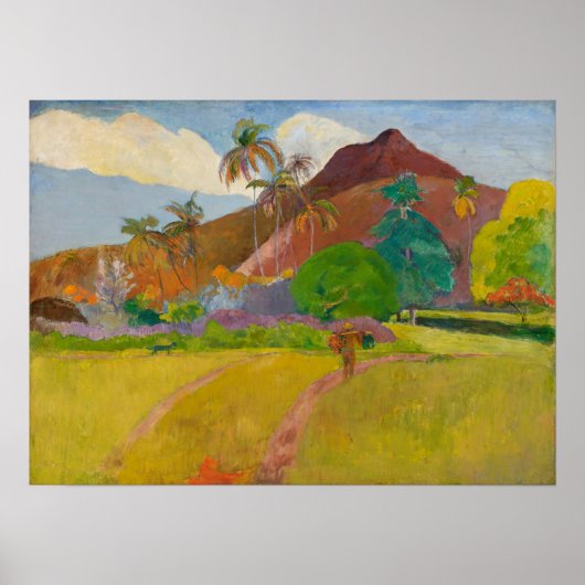 Gauguin - Tahitiaans Landschap 1891 Poster (Voorkant)
