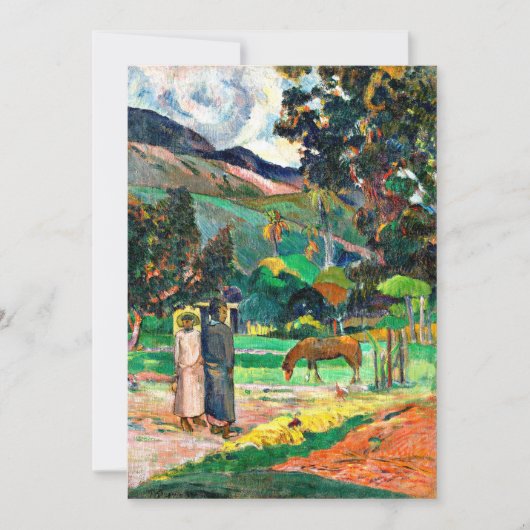 Gauguin - Tahitian Landscape, 1892 Kaart (Voorkant)