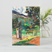 Gauguin - Tahitian Landscape, 1892 Kaart (Staand voorkant)