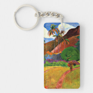 Gauguin - Tahitian Mountains Sleutelhanger