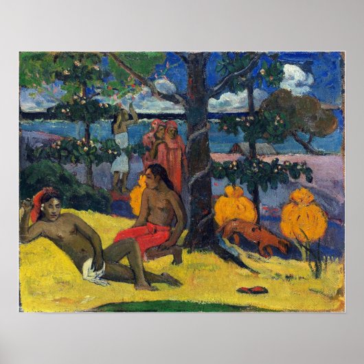 Gauguin - Tahitian Scene 1896 Poster (Voorkant)