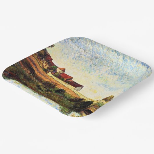 Gauguin - The Farm in Grue, Papieren Bordje (Gebogen)