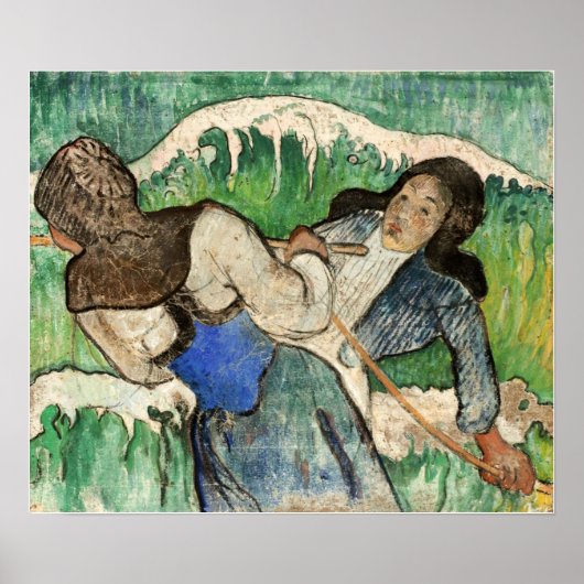 Gauguin - The Seaweed Gatherers 1888 Poster (Voorkant)