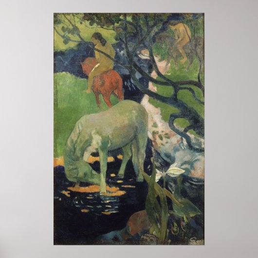 Gauguin - The White Horse 1898 Poster (Voorkant)