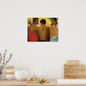 Gauguin - Three Tahitians 1899 Poster (Keuken)