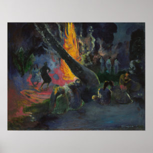 Gauguin - Upa Upa Upa (The Fire Dance) 1891 Poster