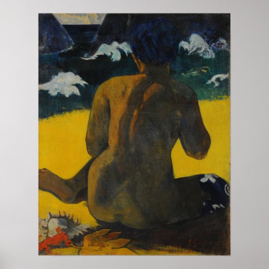 Gauguin - Vahine No te Miti (vrouw van het Zee) 18 Poster (Voorkant)