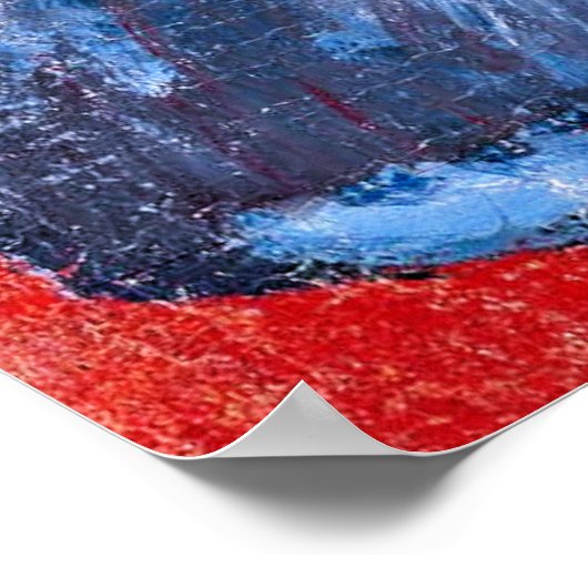 Gauguin - Vrouw met een bloem, portret schilderij Poster (Hoek)