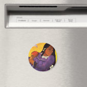 Gauguin vrouw met een mango magneet (Insitu (Vaatwasser))