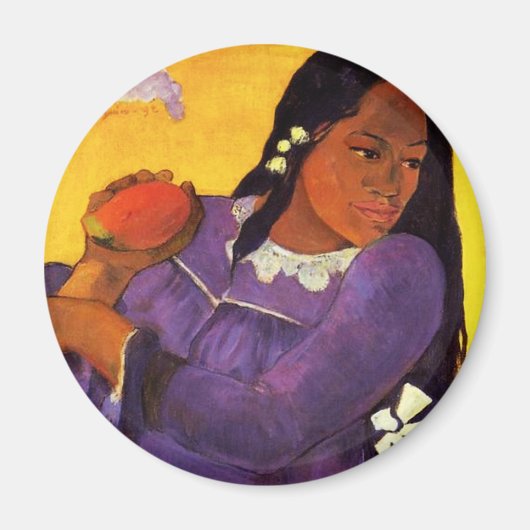 Gauguin vrouw met een mango magneet (Voorkant)