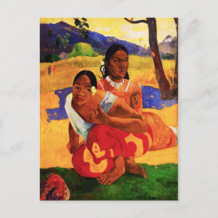 Gauguin wanneer je getrouwd Briefkaart wordt