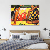 Gauguin - Wat is er nieuw? Canvas Afdruk (Insitu (Slaapkamer))