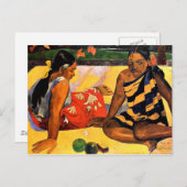 Gauguin - Wat is er nieuw? Schilderen door Paul Ga Briefkaart (Voorkant / Achterkant)