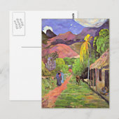 Gauguin - Weg in Tahiti Briefkaart (Voorkant / Achterkant)