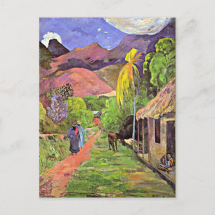 Gauguin - Weg in Tahiti Briefkaart