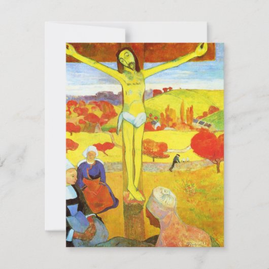 Gauguin Yellow Christus Uitnodigingen (Voorkant)