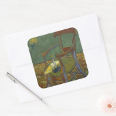 Gauguins stoel van Vincent Van Gogh Vierkante Sticker (Envelop)