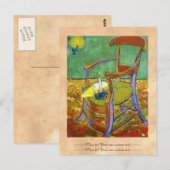 Gauguin's voorzitter vincent van gogh schilderij briefkaart (Voorkant / Achterkant)