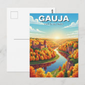 Gauja National Park Latvia Travel Briefkaart (Voorkant / Achterkant)