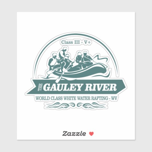 Gauley (rafting2) sticker (Vel)