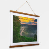 Gauley River Sunrise Hangend Wandkleed (Gebogen)