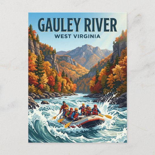 Gauley River West Virginia Briefkaart (Voorkant)