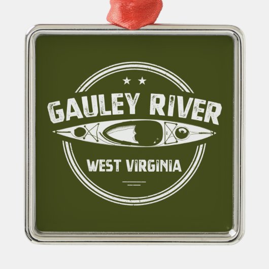 Gauley River, West Virginia Metalen Ornament (Voorkant)