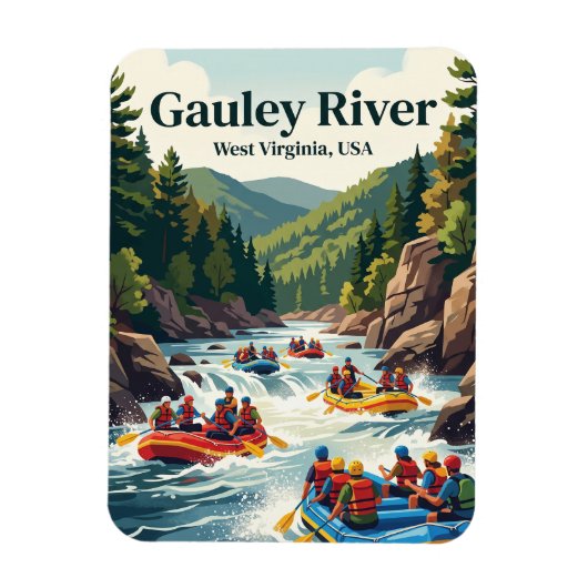 Gauley River, West Virginia, VS Magneet (Verticaal)
