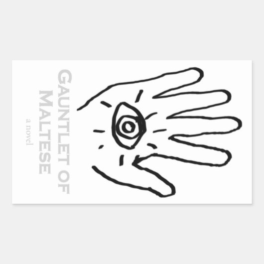 Gauntlet van Maltese Sticker. Rechthoekige Sticker (Voorkant)