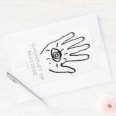 Gauntlet van Maltese Sticker. Rechthoekige Sticker (Envelop)